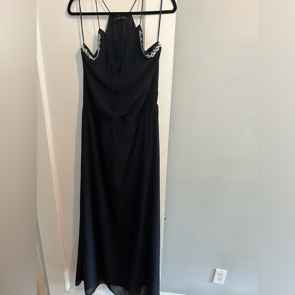 Zara blue bead dress Small - Picture 1 of 3